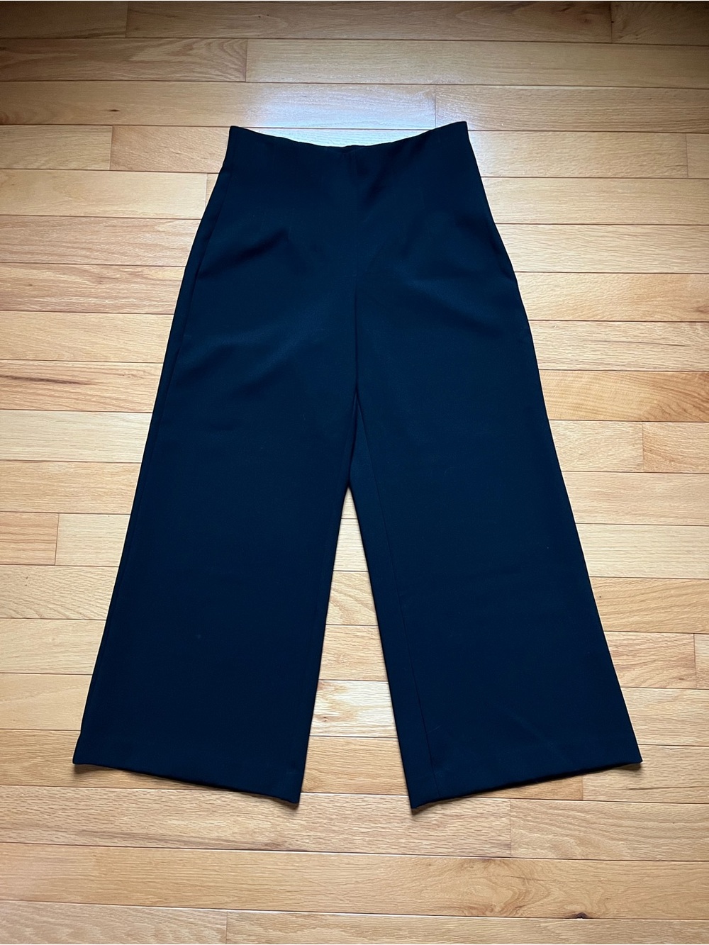 LOFT Black Women's Dress Pants - Wide Leg, Size 6P